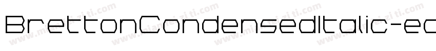 BrettonCondensedItalic-ea1p字体转换