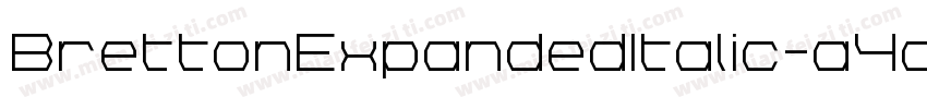 BrettonExpandedItalic-a4aE字体转换