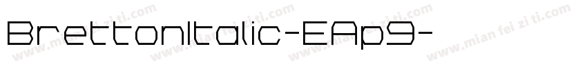 BrettonItalic-EAp9字体转换