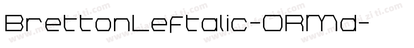 BrettonLeftalic-ORMd字体转换