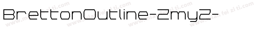 BrettonOutline-ZmyZ字体转换
