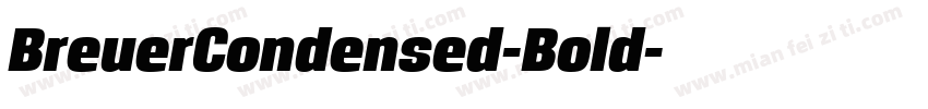 BreuerCondensed-Bold字体转换