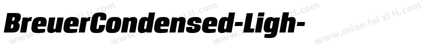 BreuerCondensed-Ligh字体转换
