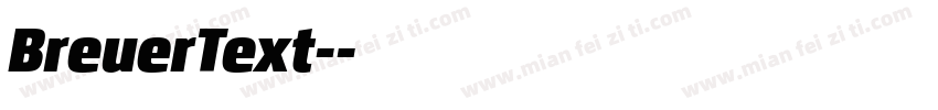 BreuerText-字体转换
