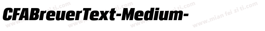 CFABreuerText-Medium字体转换