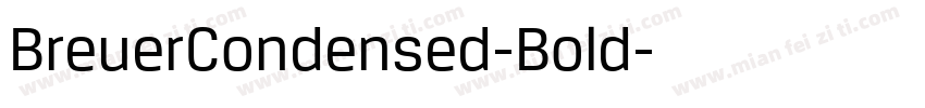 BreuerCondensed-Bold字体转换