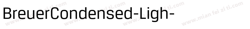 BreuerCondensed-Ligh字体转换