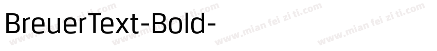 BreuerText-Bold字体转换