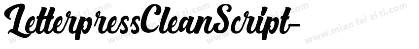 LetterpressCleanScript字体转换