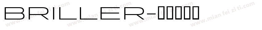 BRILLER字体转换