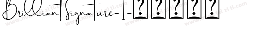 BrilliantSignature-1字体转换