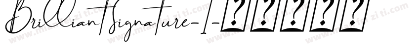 BrilliantSignature-1字体转换