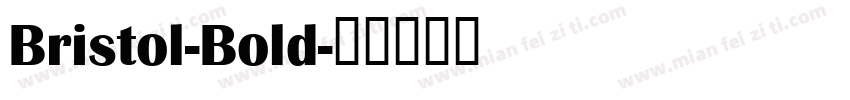 Bristol-Bold字体转换