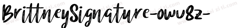 BrittneySignature-owv8z字体转换