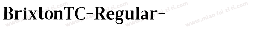 BrixtonTC-Regular字体转换