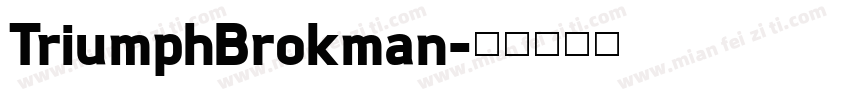 TriumphBrokman字体转换
