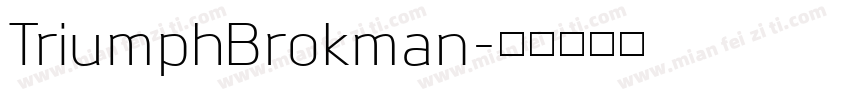 TriumphBrokman字体转换