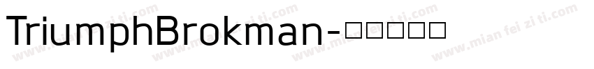 TriumphBrokman字体转换