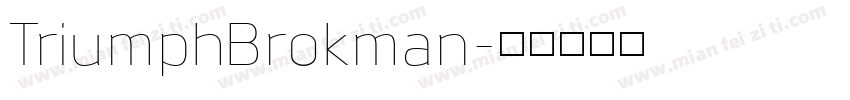TriumphBrokman字体转换