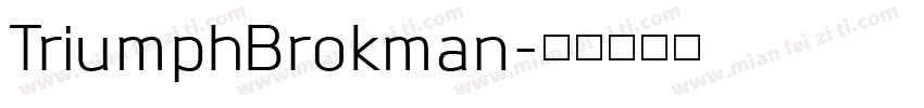 TriumphBrokman字体转换