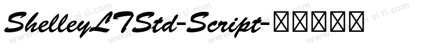 ShelleyLTStd-Script字体转换