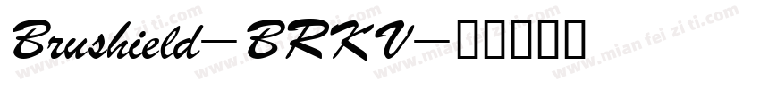 Brushield-BRKV字体转换