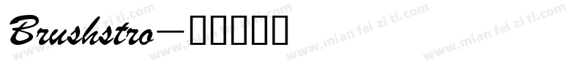 Brushstro字体转换