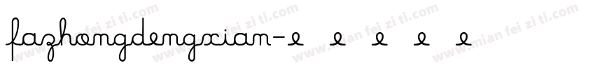 fazhongdengxian字体转换