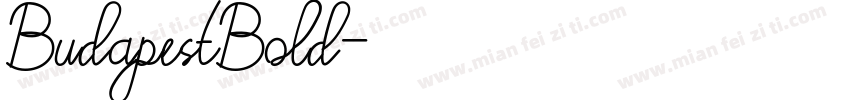 BudapestBold字体转换