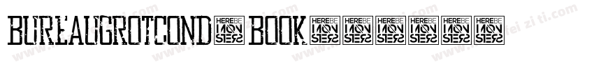 BureauGrotCond-Book字体转换