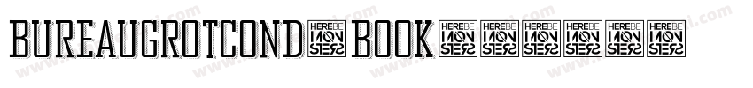 BureauGrotCond-Book字体转换