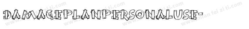DAMAGEPLANPERSONALUSE字体转换