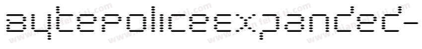 BytePoliceExpanded-lmay字体转换