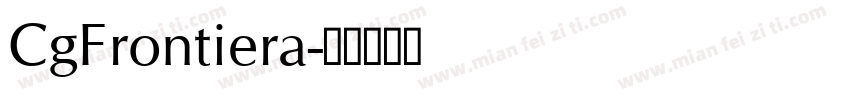 CgFrontiera字体转换