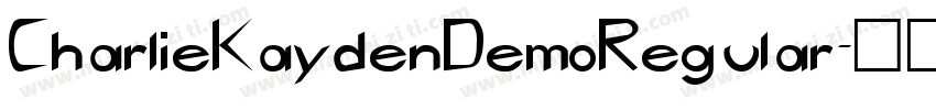CharlieKaydenDemoRegular字体转换