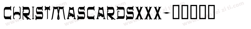 christmascardsxxx字体转换