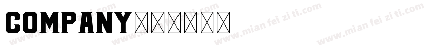 COMPANY字体转换