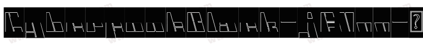 CyberfontBlack-jEVvv字体转换