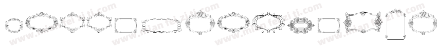 CalligraphicFramesSoftTwo-e59O字体转换