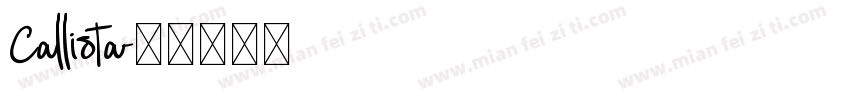 Callista字体转换