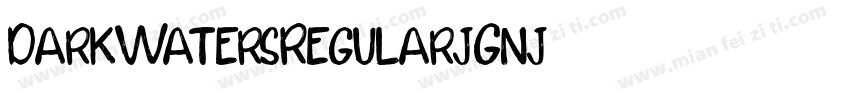 DarkWatersRegular-jGnj字体转换
