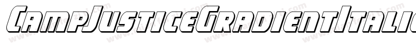 CampJusticeGradientItalic-DlGW字体转换