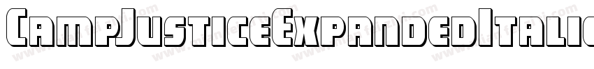 CampJusticeExpandedItalic-xm8K字体转换