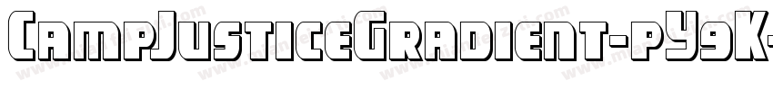 CampJusticeGradient-pY9K字体转换