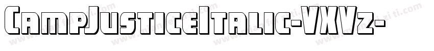 CampJusticeItalic-VXVz字体转换