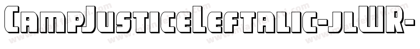 CampJusticeLeftalic-jlWR字体转换