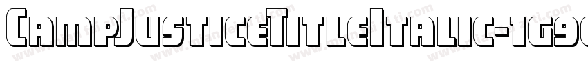 CampJusticeTitleItalic-1g9e字体转换