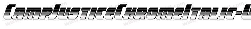 CampJusticeChromeItalic-WgoE字体转换