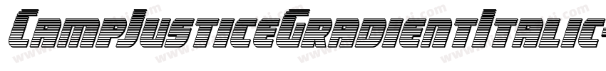 CampJusticeGradientItalic-DlGW字体转换