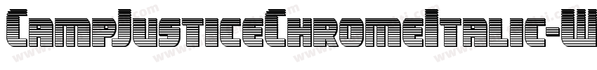 CampJusticeChromeItalic-WgoE字体转换